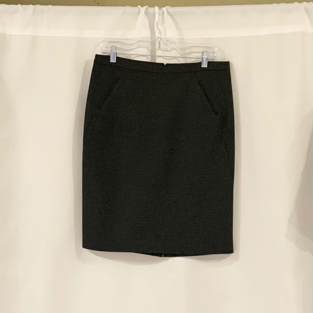 Loft Dark Gray Pencil Skirt